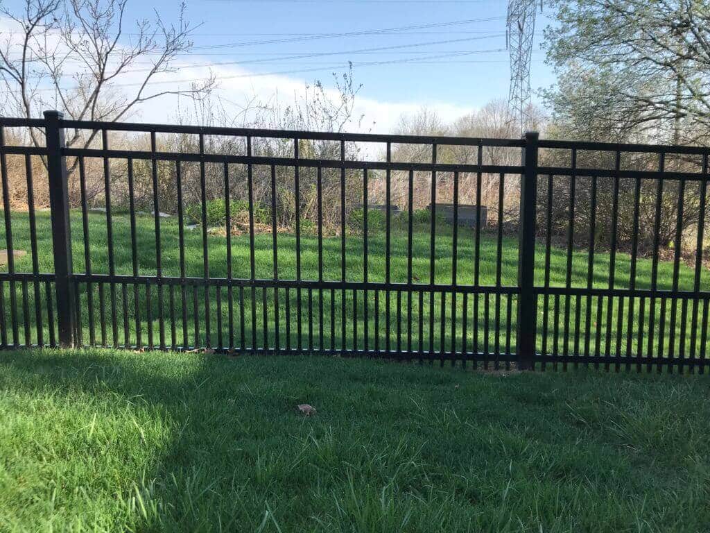 Receive expert Hamilton County Fence Installation from Bullseye Fence Design image shows fencing in yard